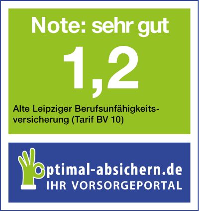 Berufsunfähigkeitsversicherungen der Alte Leipziger (Tarif BV 10 ) im Test