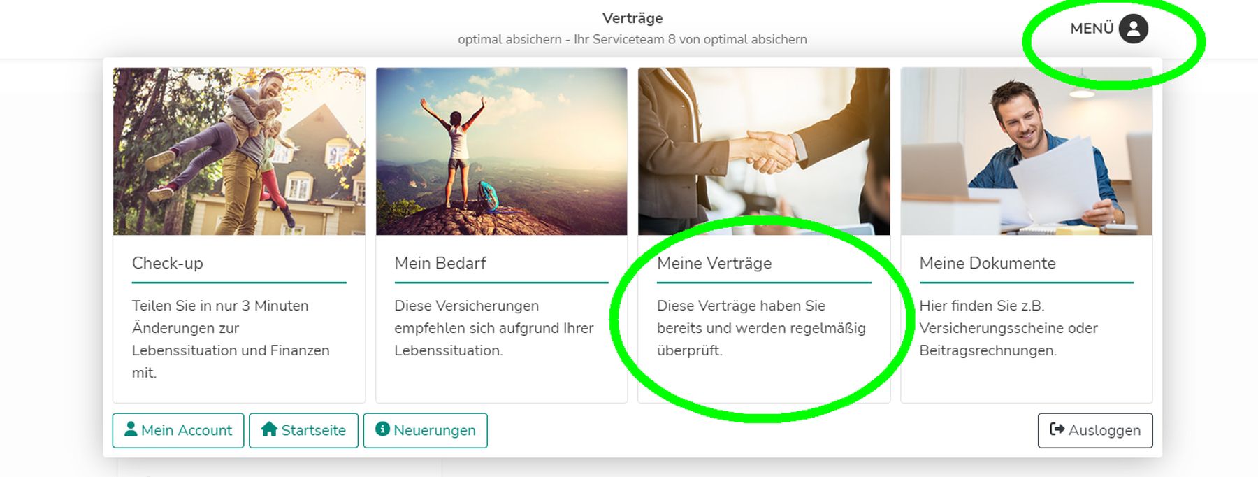 Versicherungen selbst anlegen mit dem digitalen Finanzmanager