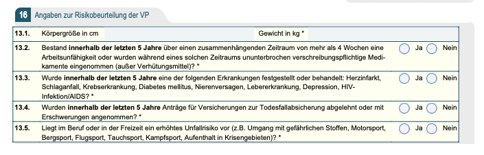 Delta Direkt vereinfachte Gesundheitsprüfung für Immobilienfinanzierer