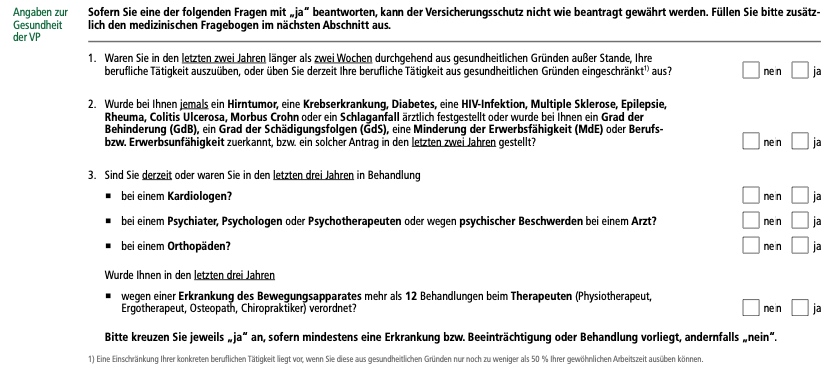 BU Aktion HDI Notare, Anwälte, Wirtschafstingenieure - Frage 2