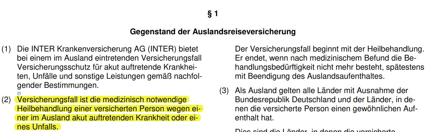 Coroonavirus Auslandsreisekrankenversicherung