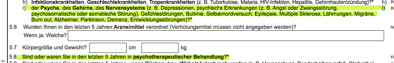 Fragen zu psychischen Beschwerden und Psychotherapie