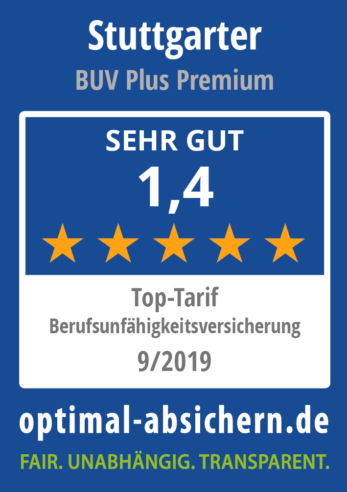 Stuttgarter Berufsunfähigkeitsversicherung BUV Premium im Test