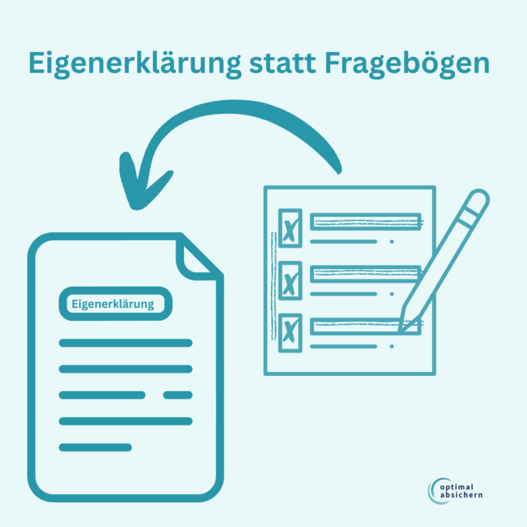 Eigenerklärungen statt Fragebögen in der Berufsunfähigkeitsversicherung