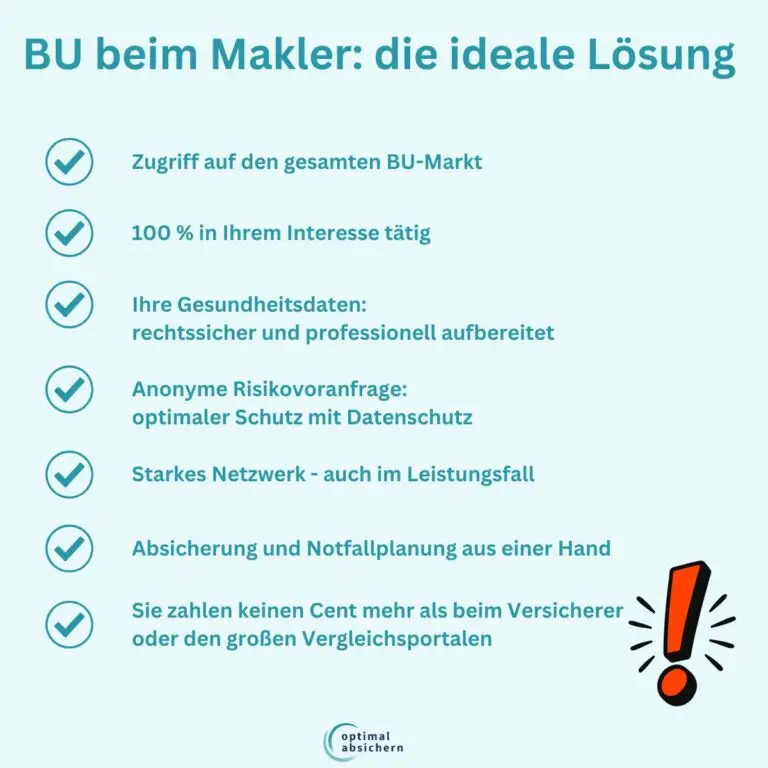 Berufsunfähigkeitsversicherung: Mit Versicherungsmakler oder ohne?