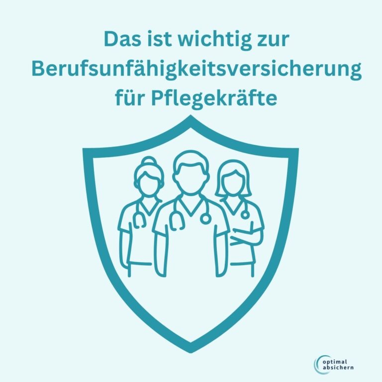 Berufsunfähigkeitsversicherung für Pflegepersonal